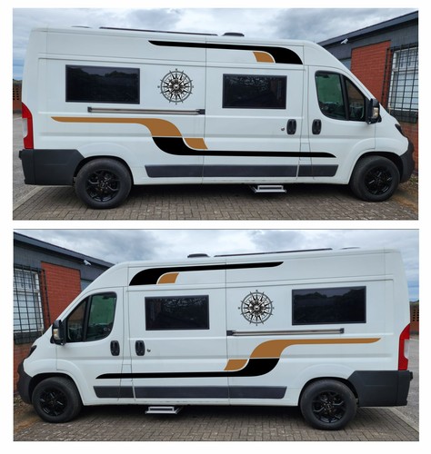 Van graphics decal set - van,
