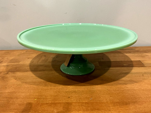 Vintage mcm jadeite cake - vintage, 12"
