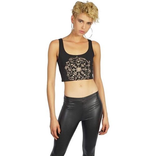 Lip service zodiac crop - zodiac, top