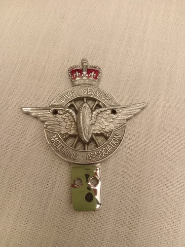 Classic car enamel badge - car,