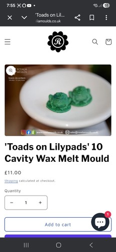 Rosalia frog lily pad - pad, mould