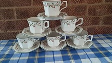 Johnson Brothers Eternal Beau Set of 6 Cups and Saucers Excellent Condition