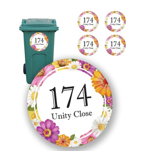 Custom wheelie bin stickers - custom,