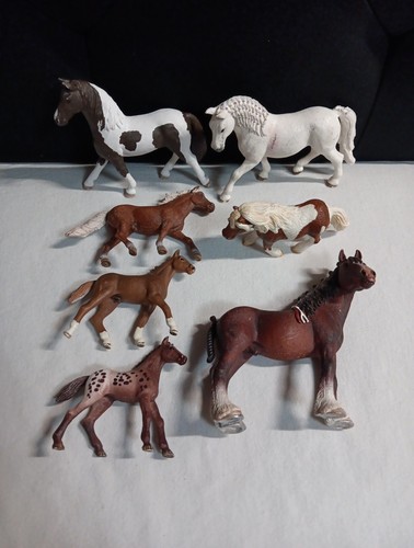 Schleich horse figures lot - 7x,