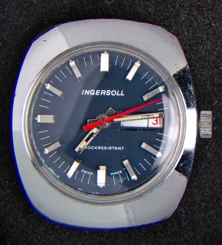 Ingersoll blue dial men - dial, men's
