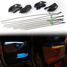 Interior Led Ambient Door Light Stripes Dual Color For BMW 5 Series F10/ F11 Blk