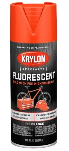 Krylon fluorescent paint red - krylon,