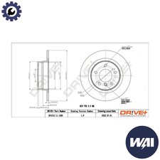 2x BRAKE DISC DP1010.11.1399 FOR BMW N43B20A N46B20B/CC/A/BD/C/CD/E/CB N47D20