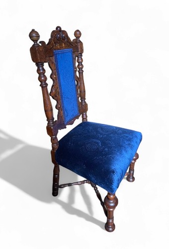 1922 jacobean style hall chair - hall,
