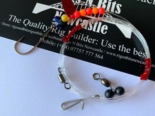 10 x Sea fishing Rig - Pulley rigs - Flounder Dabs Plaice Sole Turbot shore rigs