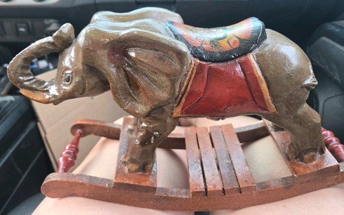 Vintage hand painted wooden - vintage,