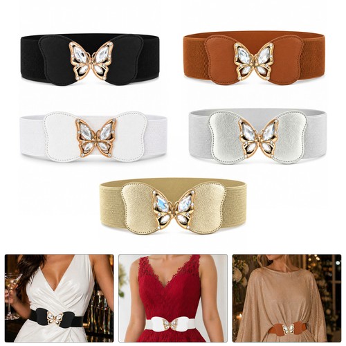 Ladies stretch waist belt - stretch,