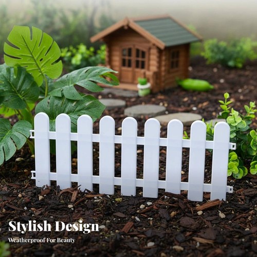 Plastic garden fence easy - garden,