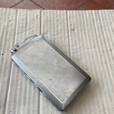 VINTAGE ART DECO CIGARETTE PETROL LIGHTER CASE CHROMED MOSDA STREAMLINE 500