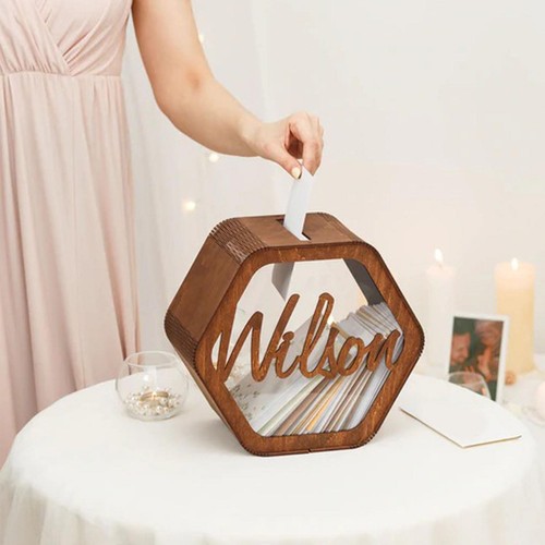 Wedding card box wooden - wedding,