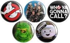 5 x Ghostbusters BUTTON PIN