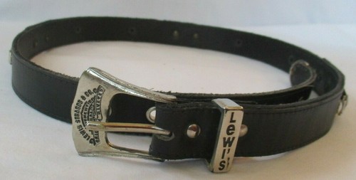 Levi 501 black leather belt - levi's,