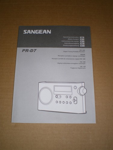 Operating instructions sangean - operating,