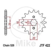 SPROCKET 14 TEETH STEP 520