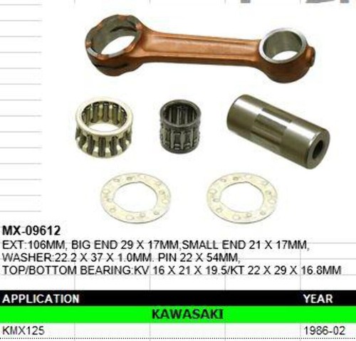 Connecting rod kmx125 - connecting, kmx125/200-a