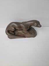 Richard Fisher 1950`s Otter sculpted from heavy Monel Metal with a satin sheen f