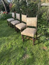 Antique set of four oak