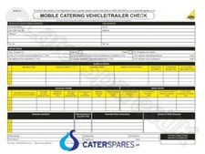 ENGINEER GAS SAFETY MOBILE CATERING TRAILER CERTIFICATE PAD 50 SET BOOK CP44
