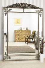 Extra Large Mirror Wall Silver