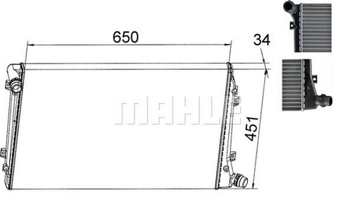 Mahle radiator cr1395000s - radiator,