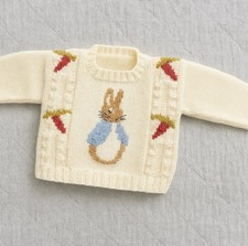 Peter Rabbit Baby Knitting Knitted Jumper Pattern Only For 6 Months Baby