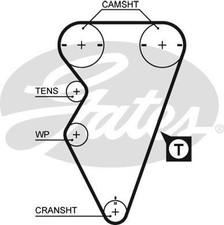 Gates 5238XS Timing Belt Fits