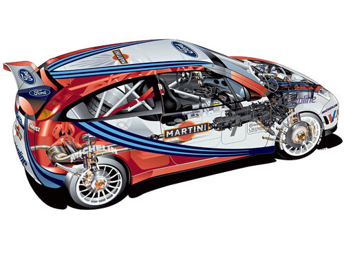 Ford focus wrc rally - a3,