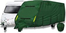 CoverPro Premium Breathable 4-Ply Full Green Caravan Cover Fits 17-19ft FREE BAG