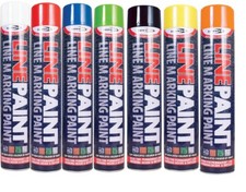 Line Marking Spray Paint Aerosol Road Permanent Contractors Highways Indoor/Out 