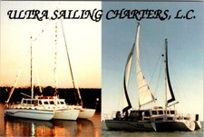 Nassau Bay, TX Texas  ULTRA SAILING CHARTERS Advertising  TRIMARAN  4X6 Postcard