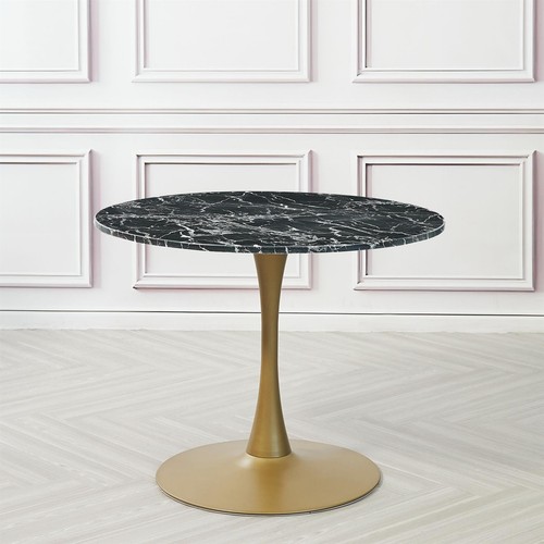 Marble round dining table with - round,