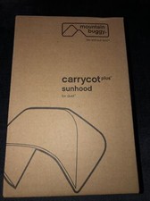 Mountain Buggy Duet Carrycot Plus Sunhood Grey Steel NEW