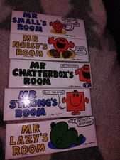 mr men door plaque bundle x5