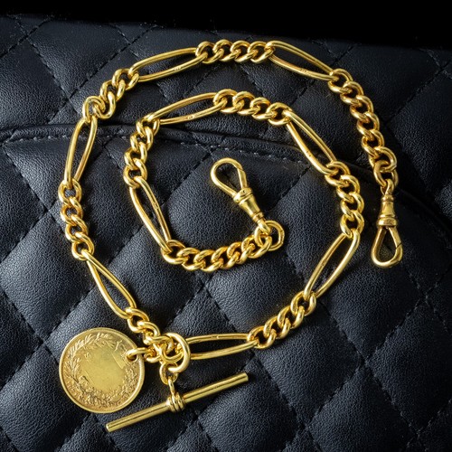Antique edwardian albert chain - albert,