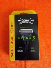 Wilkinson Sword Hydro 3 Value Pack, Handle + 9 Blades