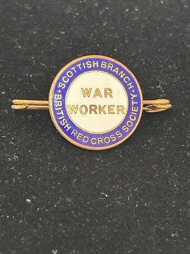 Scottish ww2 red cross enamel - scottish,