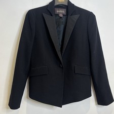 Ladies Lined Black Blazer Jacket Size 12 From Moloh 2014 