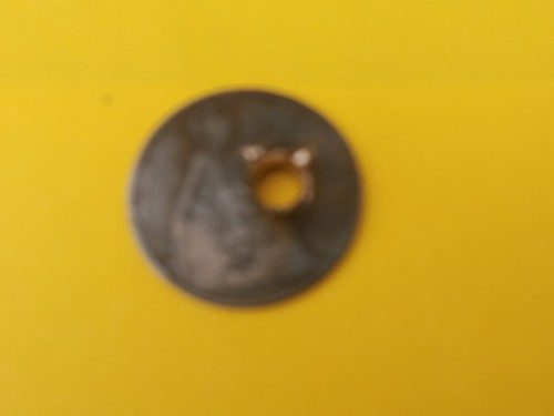 Ww1 british penny holed - ww1, penny,