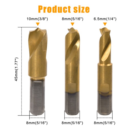 3pcs spot weld drill bits - drill,