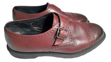 Dr Martens Cobden Men’s Oxblood  Red Monk-Strap Loafers Patina UK Size 7