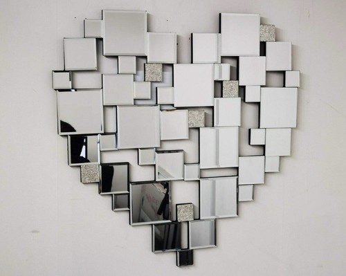 Heart shaped glass - shaped, wall