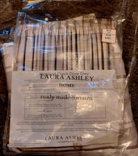 Laura Ashley home ready made curtain highland check dove grey 223x229 cm approx