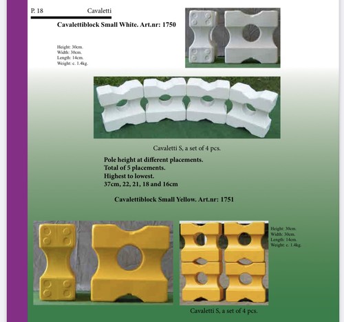 Cavaletti blocks - cavaletti,