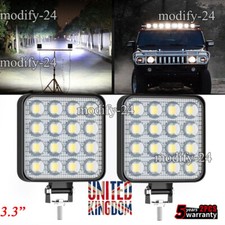 2pcs 3.3" Square 48W LED work