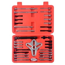 46pc Harmonic Balancer Puller Tool Kit Gear Pulley Steering Wheel Removal Tool
